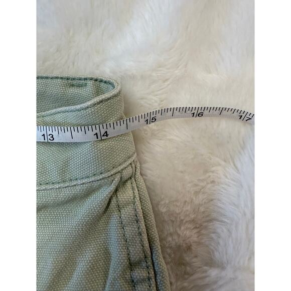 Madewell Wide Leg Cropped Jeans in Soft Lime Color - Picture 6 of 8